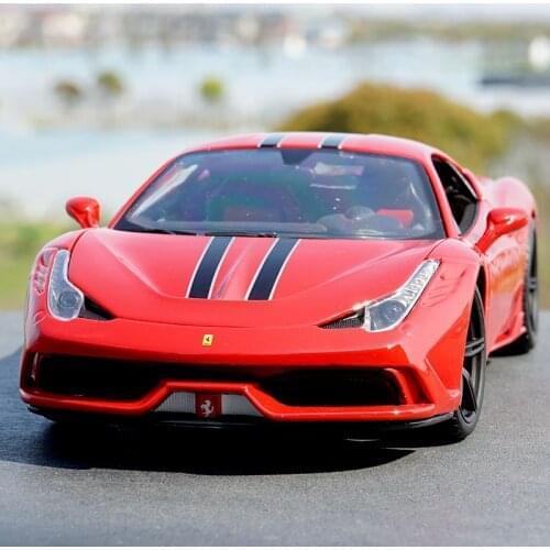 1:18 ferrari458 hardcover version of Bburago car model alloy car model collectibles souvenirs childrens toys