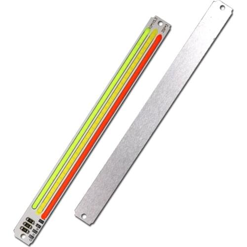 115x10mm 5V RGW Tricolor COB LED Light Strip DC5V Red Green White 3 Colors for Face Recognition Lighting Decoration Signal Lamp