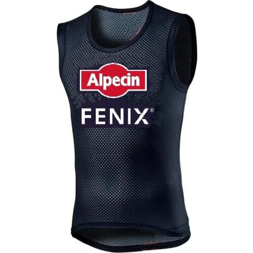 2021 ALPECIN FENIX PRO TEAM DARK BLUE ONLY SLEEVLESS BASE LAYER MESH UNDERWEAR VEST CYCLING JERSEY CYCLING WEAR SIZE XS-4XL