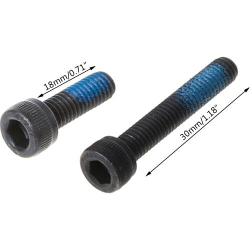 2021 Top 4pcs Bicycle Screw Disc Brake Conversion Adapter Parts Accessories M6x18/M6x30 Steel With Spacer Bolt Repair Kit