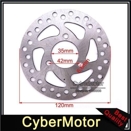 35mm 120mm Brake Disc Rotor For 2 Stroke 47cc 49cc Engine Gas Electric Scooter Pocket Bike Mini Dirt Kids ATV Quad 4 Wheeler