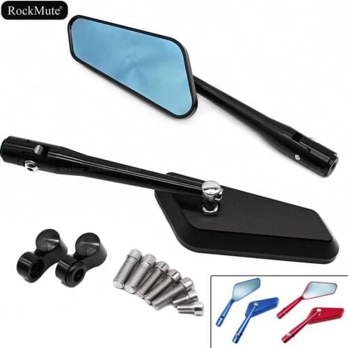 Rear View Side Rearview Mirrors For Universal Motorcycle Sport Street Bike Motorbike Scooter With 8mm/10mm Mirror Mounting Holes