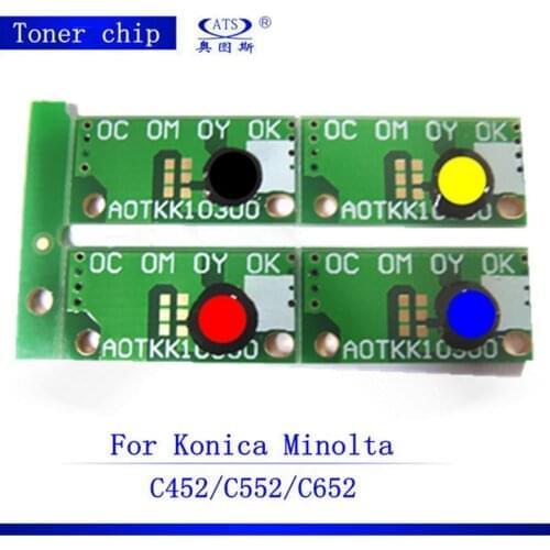 C 452 552 652 Copier reset toner cartridge chip for Konica Minolta Bizhub C450 C452 C552 C652 toner chip Photocopy Machine