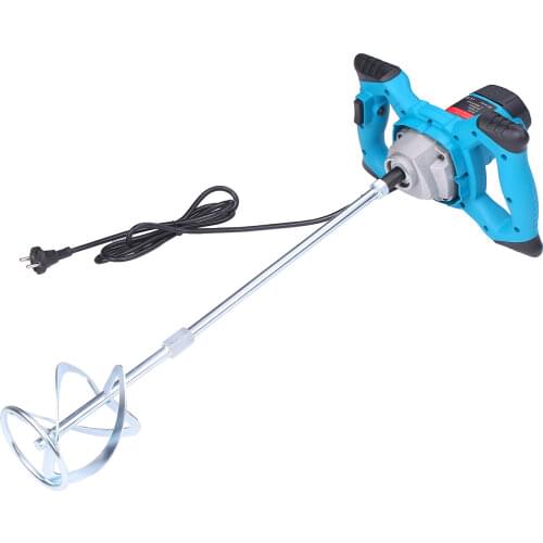 2100W 800rpm Electric Cement Mixer Hand Held Steering Wheel Mixer 6-Speed Handheld Electric Mixer Concrete Mixer Power Machine