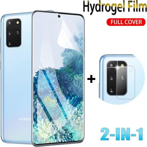 2in1 Hydrogel Film 100D For Samsung Galaxy note 8 note 9 note 10Plus S20 S20 Plus S20Ultra Screen Protector Soft Protective Film