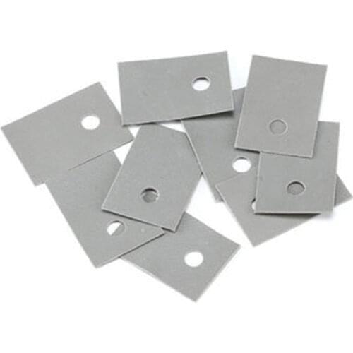 100pcs TO-220 Insulation Pads Silicone Heatsink for Laptop CPU GPU