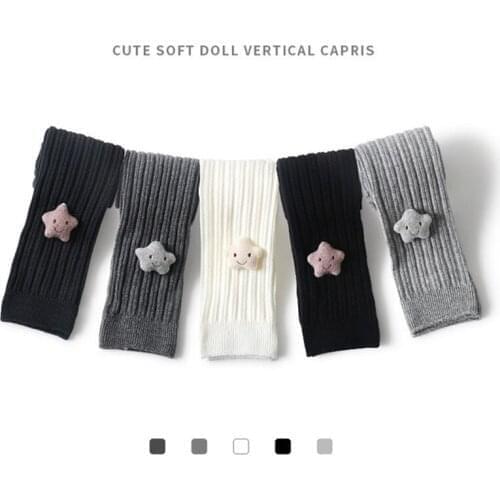 2020 New Baby Girls Pantyhose Cotton Cartoon Star Solid Tights for Girls Big PP Elasticity Girl Pants fit Autumn Winter Spring