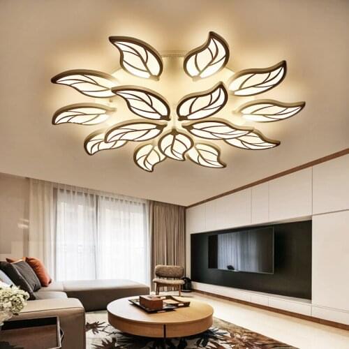 Creative simple modern personality living room lamp tree leaf studyroom romantic warm bedroom led lamps dinging room lighting