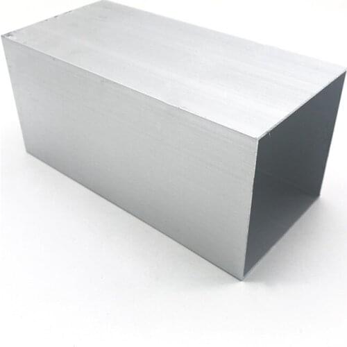 80mm*80mm*1.2mm square tube aluminum alloy hollow pipe rectangle straight duct vessel 100/200/300/400/500/550mm length