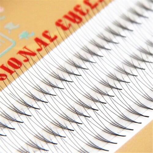 Lucky Flower 3 Roots W Lashes False Eyelashes Individual Lashes Natural Soft Long Mink Handmade Fake Eyelashes Extension