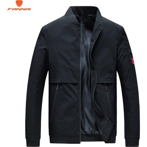 Jacket mens spring autumn New Mens Bomber Zipper Jacket Male Casual Fit Pilot Coat Men Clothing Plus Size M-4XL