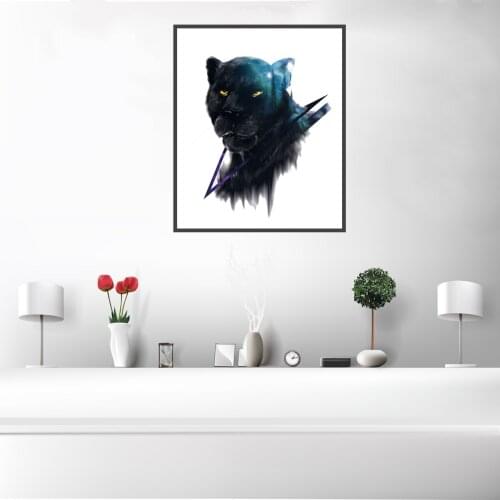 Black Lion Head Poster Canvas Print Painting Wall Art Living Room Home Decoration