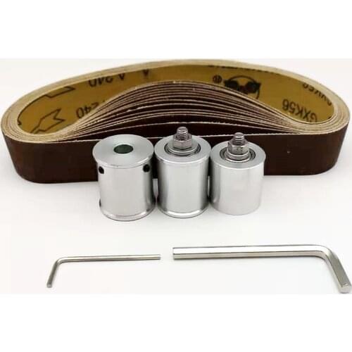 Aluminum Alloy 30mm DIY Mini Belt Sander Conveyor Driving Wheel For5/6/8/10mm Motor Spindle Belt Power Wheel DIY Abrasive Tool