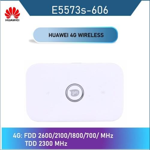 Unlocked Huawei E5573 E5573s-806 E5573s-606 Wifi Router Mobile Hotspot Wireless 4G LTE Fdd Band Portable Router +2pcs antenna