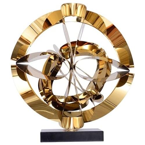 Modern simple metal stainless steel home ornaments Hotel Sales Office Restaurant aisle home decoration furnishings