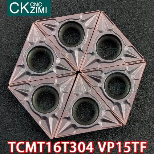 TCMT16T304 VP15TF TCMT 16T304 VP15TF Carbide insert External Turning insert Tool CNC Metal Lathe cutter Tool for stainless steel