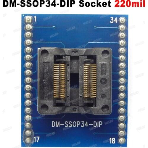 Universal IC Socket Adapter SSOP34 TO DIP34 / SSOP28 TO DIP28 / SSOP20 TO DIP20 / SSOP16 TO DIP16 /220mil