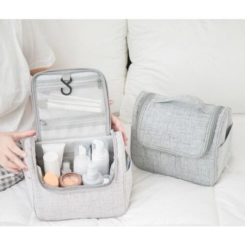 Waterproof Cosmetic Storage Bag Portable Travel Toiletry Wash Makeup Organizer Handbags Bathroom Supplies Household Accessories