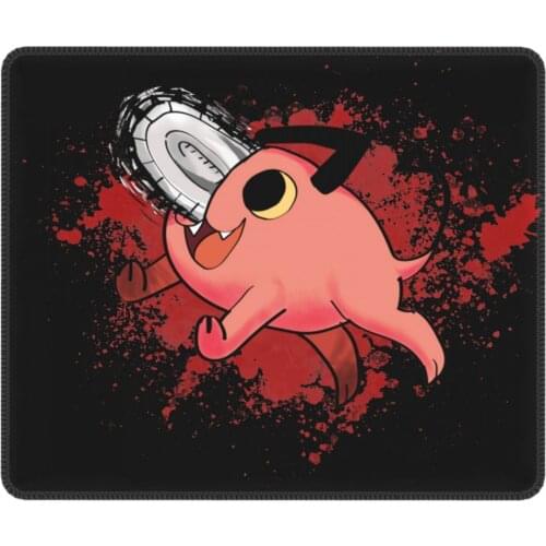Pop Out With Pochita Crazy Mouse Pad Chainsaw Man Manga Denji Devil Makima Anime Mat Pads Rubber Computer Keyboard Desk Pad