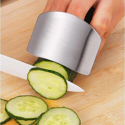 Finger Guard Protect Finger Hand Not To Hurt Cut Stainless Steel Hand Protector Knife Cutting Finger Protection Tools