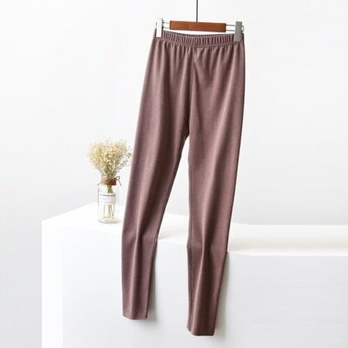 Fdfklak M-XXL Plus Size Bottoms Womens Pajama Pants High Waist Pijama Pants Autumn Winter Slim Warm Pink Lounge Pants