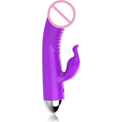 A6HF Women Double-head Vibrator Massager Dildo G-spot Clitoral Function Toys