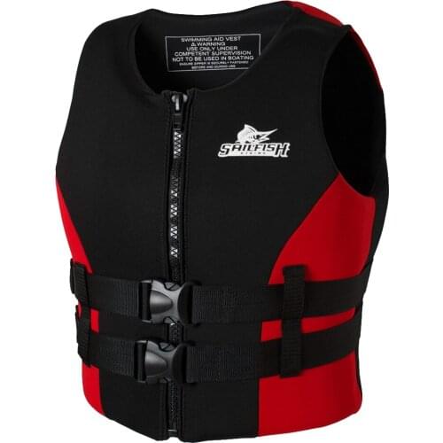 Water Sports Vest Traditional Neoprene Various Sizes Red
