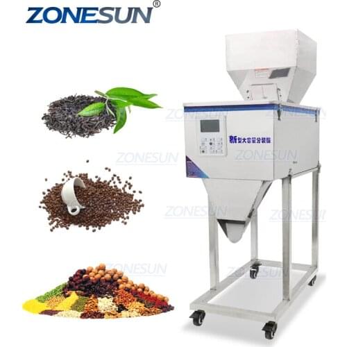 ZS-3000C Vibration Coffer Bean Tea Bag Sachet Powder Pouch Semi Automatic Racking Weighing Filling Machinery
