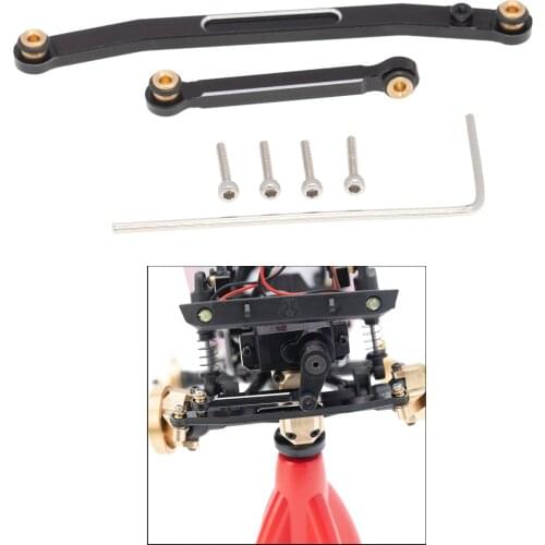 1:24 RC Aluminum Alloy High-tightening Steering Rod, Tie Links for Axial SCX24 90081 ,Crawler Car Trucks ,Spare Parts
