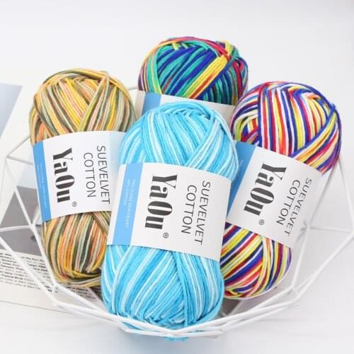 1Pc=100g 200M Cotton Acylic Yarn Baby Wool Yarn For Knitting Children Hand Knitted Yarn Knit Blanket Crochet Yarn Threads