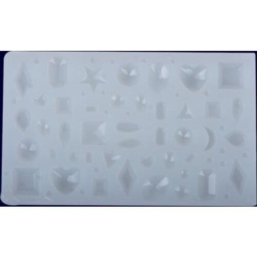 1PC Diamond Shape Silicone Mould DIY Resin Necklace Craft Jewellery Making Mold