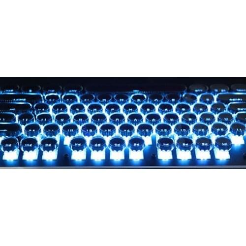 104Pcs Universal Wear-resistant Round-shape Keycaps Mechanical Keyboard Replacement Key Covers for PC Computer