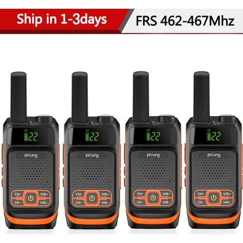 4PCS BAOFENG Pofung F19 FRS/GMRS Radio Long Range Rechargeable With 22CH VOXTwo Way Radio Handheld Portable Walkie Talkies