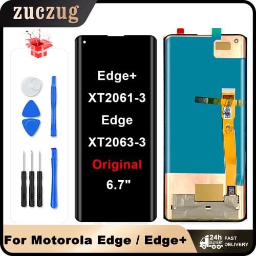 6.7" Original For Motorola Moto Edge Plus Edge+ XT2061-3 LCD Display Touch Screen Digitizer For Moto Edge XT2063-3