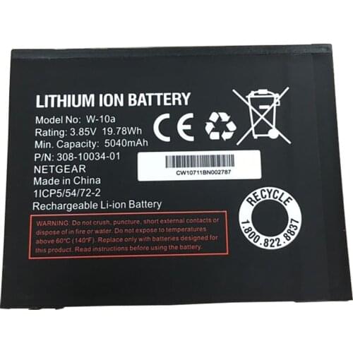 3.8V 5040mAh W-10A Rechargeable Battery For NETGEAR NightHawk M2 MR2100 Wireless Router