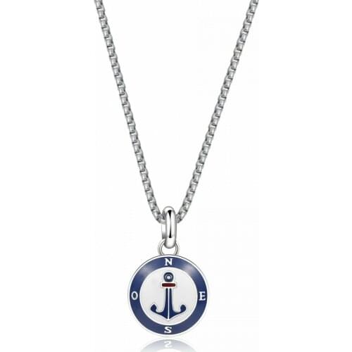 Brosway Jewels Man Necklace Horizon BHO05 Compass Rose With Lanyard Free