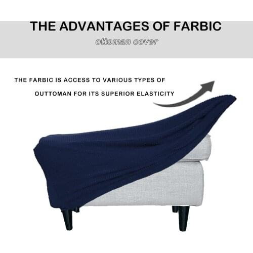 Sofa stool Anti-dirty Chair Cover Stretch Spandex Elastic Chairs Slipcover Case For Home Kitchen Hotel Chair Seat Cover XL