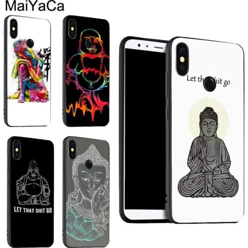 Let That Shit Go Buddha Case For Xiaomi Redmi Note 10 Pro 7 8 Pro 8T 9S Note 9 Pro Cover For Redmi 9 9T 9C 9A 8A