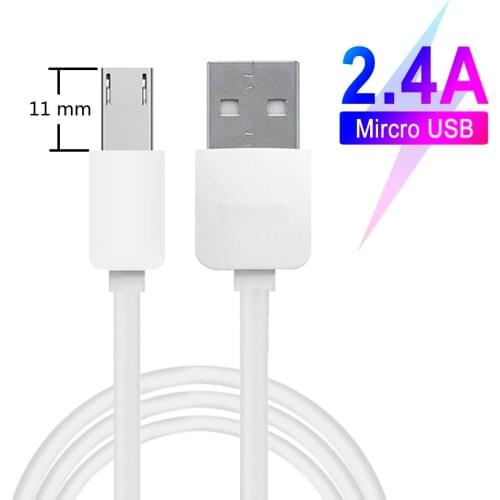 11 mm Long Connector Micro USB Charger Cable For Oukitel K10000 Pro C8 K3 U20 Plus K6000 Blackview A30 A7 V8 Charging Adapter