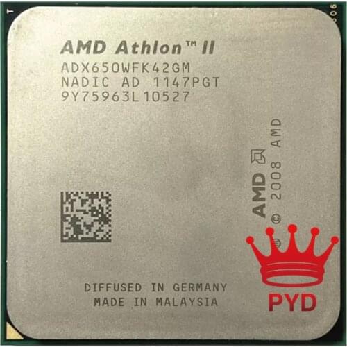 AMD Athlon II X4 650 3.2 GHz Duad-Core CPU Processor X4-650 ADX650WFK42GM Socket AM3