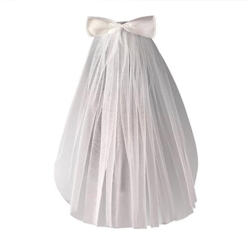 2021 New 1 Tiers Cut Edge Girls Communion Veil with Comb Wedding Veil for Flower Girl