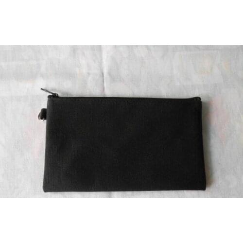 11*20cm Pure white cotton canvas cosmetic Bags DIY women blank plain zipper makeup bag phone clutch bag keychain bag lin3039