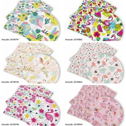 Huangtao Diy 50X150cm Flamingo Printing Cartoon Character Pattern Double Brush Poly Fabric By Yard 100% Polyester Fabric