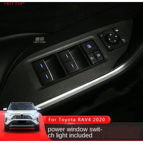 For Toyota RAV4 2020 5th Glass Lift Switch Led Window Button Illuminated Push Button