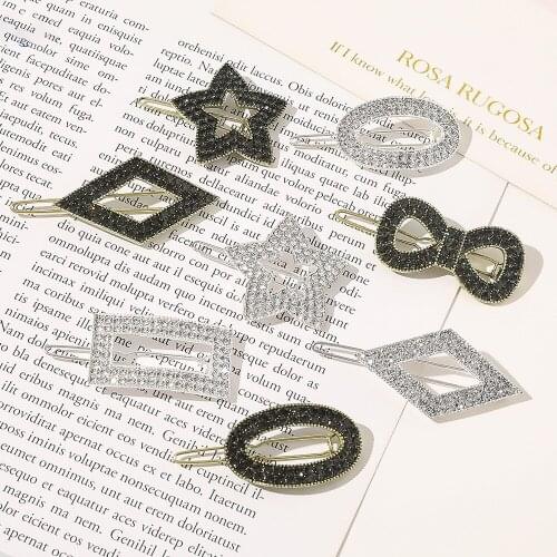 Beautiful womens hair clip metal butterfly hair clips Accessory pins Clips Hairpins with rhinestones decorations for girls