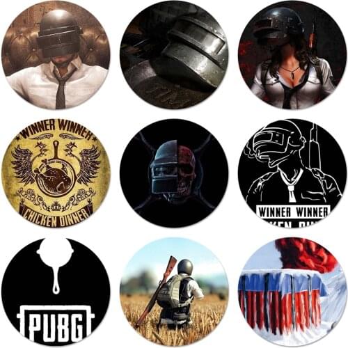 Cool PUBG Badge Brooch Pin Accessories For Clothes Backpack Decoration gift 58mm