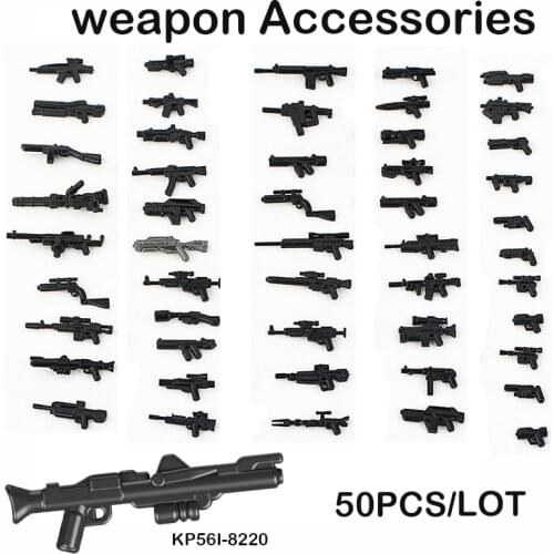 Hot Sale 50pcs/lot Compatible Star Weapons Accessories City Building Blocks Bricks Part Toys For Kids Educational Montessori Toy