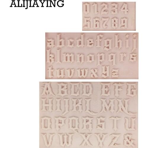 M1184 Sugarcraft Capital/Letter/Number/alphabet silicone mold fondant mold cake decorating tools chocolate gumpaste mold