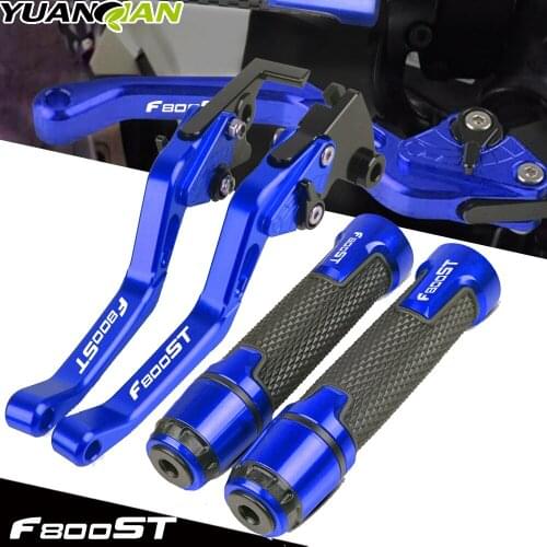 Motorcycle Accessories CNC Adjustable Brake Clutch Levers Handle Handlebar Grips For BMW F800ST F800 ST 2006-2015 2007 2008 2009