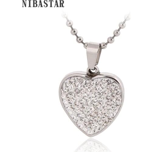 New Arrival High Quality Romantic Stainless Steel Heart Necklace for women